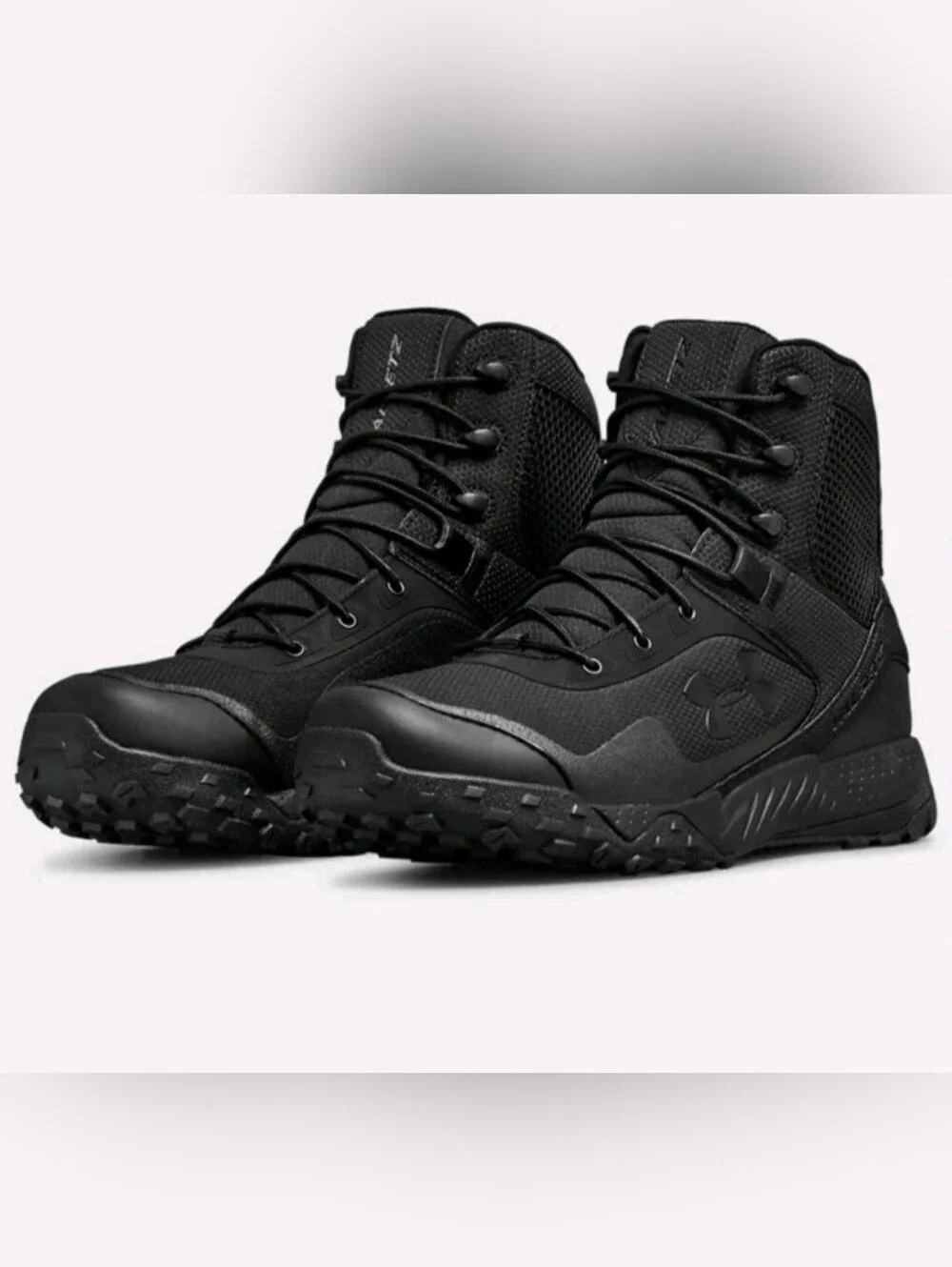 Under Armour (Sz 8.5) Men's Black Sustainable Valsetz Tactical Boots (Like NEW)